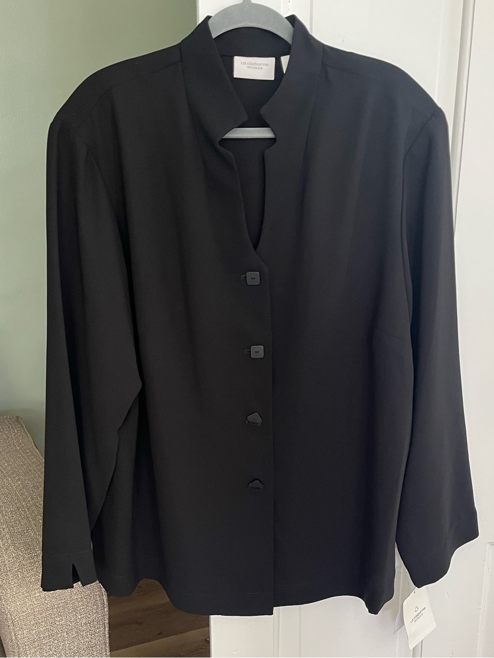 Liz Claiborne Woman 3X NWT Blazer Black